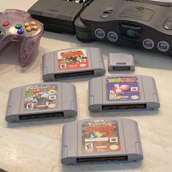 Nintendo 64 Console & Pokemon Mario Games & 2 Controllers N64 Original Authentic - Picture 7 of 14